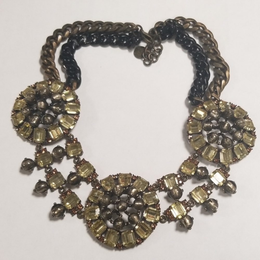 Stella & Dot Estate Chrystal Bib Necklace